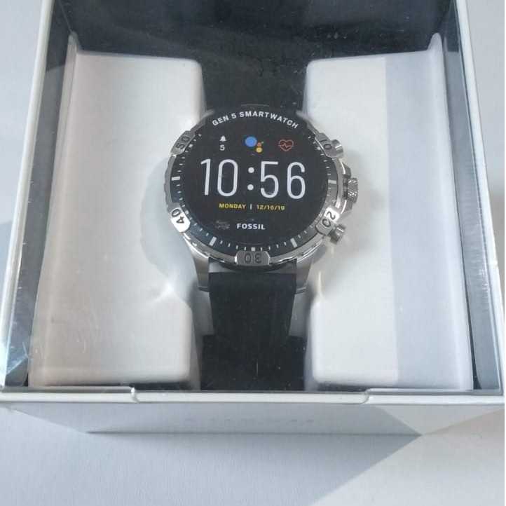 Fossil Gen 5 Smartwatch FTW4041 Garrett HR Black Silicone