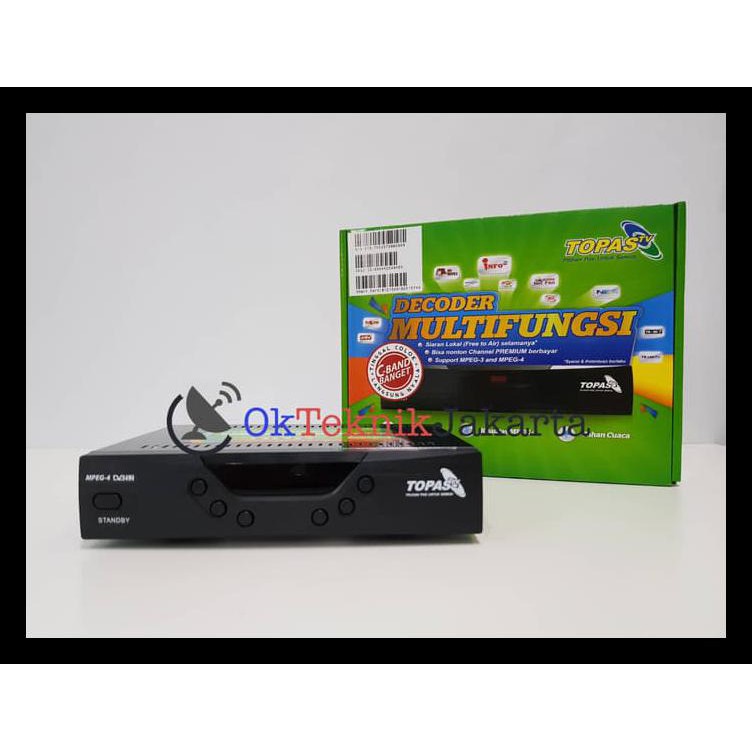 Cuci Gudang Receiver Parabola Topas Tv Mpeg 4 Hd Free All Channel 1 Tahun Terpercaya