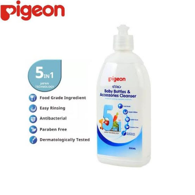 Pigeon Baby Liquid Bottle &amp; Accessories Cleanser Basic - Pigeon Sabun Cuci Botol &amp; Aksesoris Perlalatan Bayi