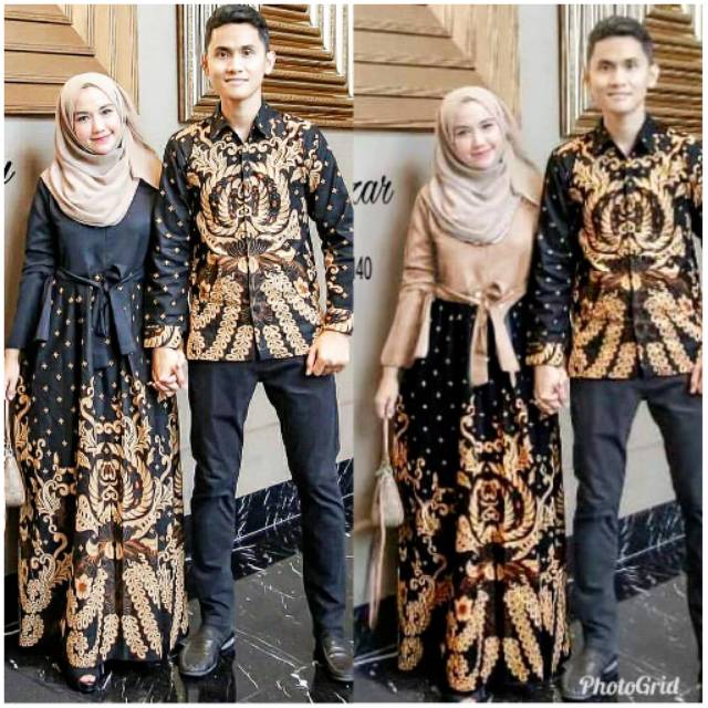 Couple Gaun Batik Rizky Nazar Bahan Balloteli
