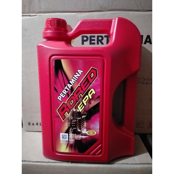 Pertamina Rored EPA 90, Oli Gardan, Gear Sae 90 4 Liter Galon