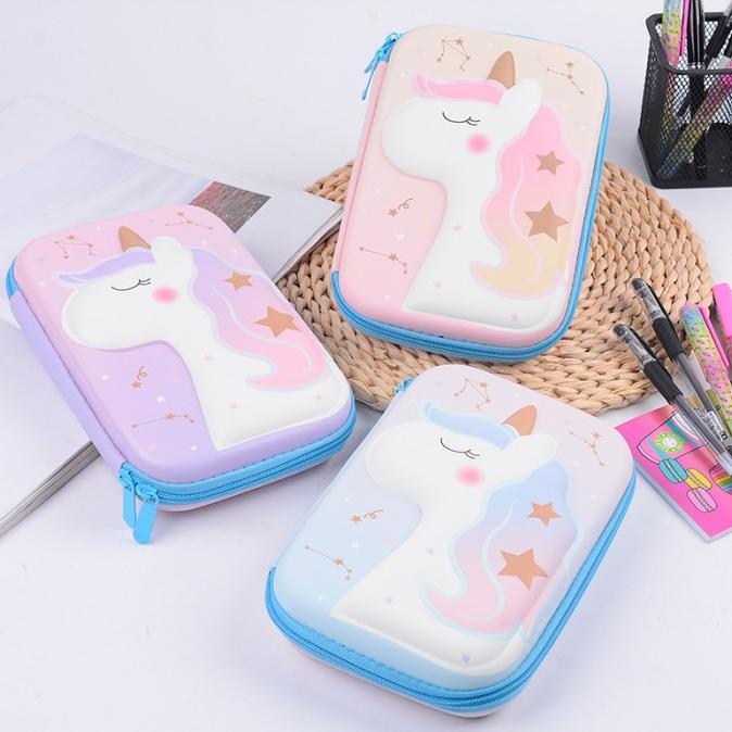 

Tempat Pencil Anak Tempat Pensil Anak Tk/Sd Kotak Pensil 3D Unicorn Karakter Kado Ultah