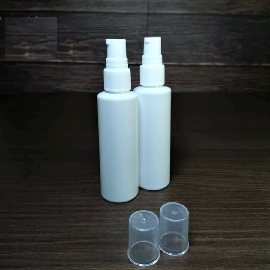 BABEE -  BOTOL PLASTIK 60ML RF PUTIH PUMP TREATMENT / BOTOL PUMP 60ML WHITE BOTOL ISI ULANG -