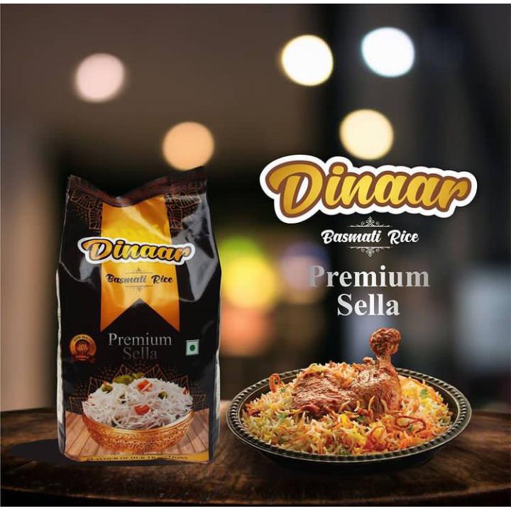 

Beras basmati berkualitas PREMIUM 1 kg merk "DINAAR