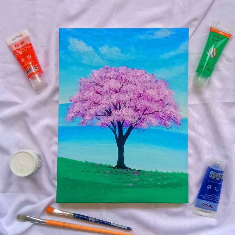 Dekorasi Hiasan Lukisan Dinding Ruang Tamu Kamar Rumah - Lukisan Dinding Aesthetic Minimalis - Lukis