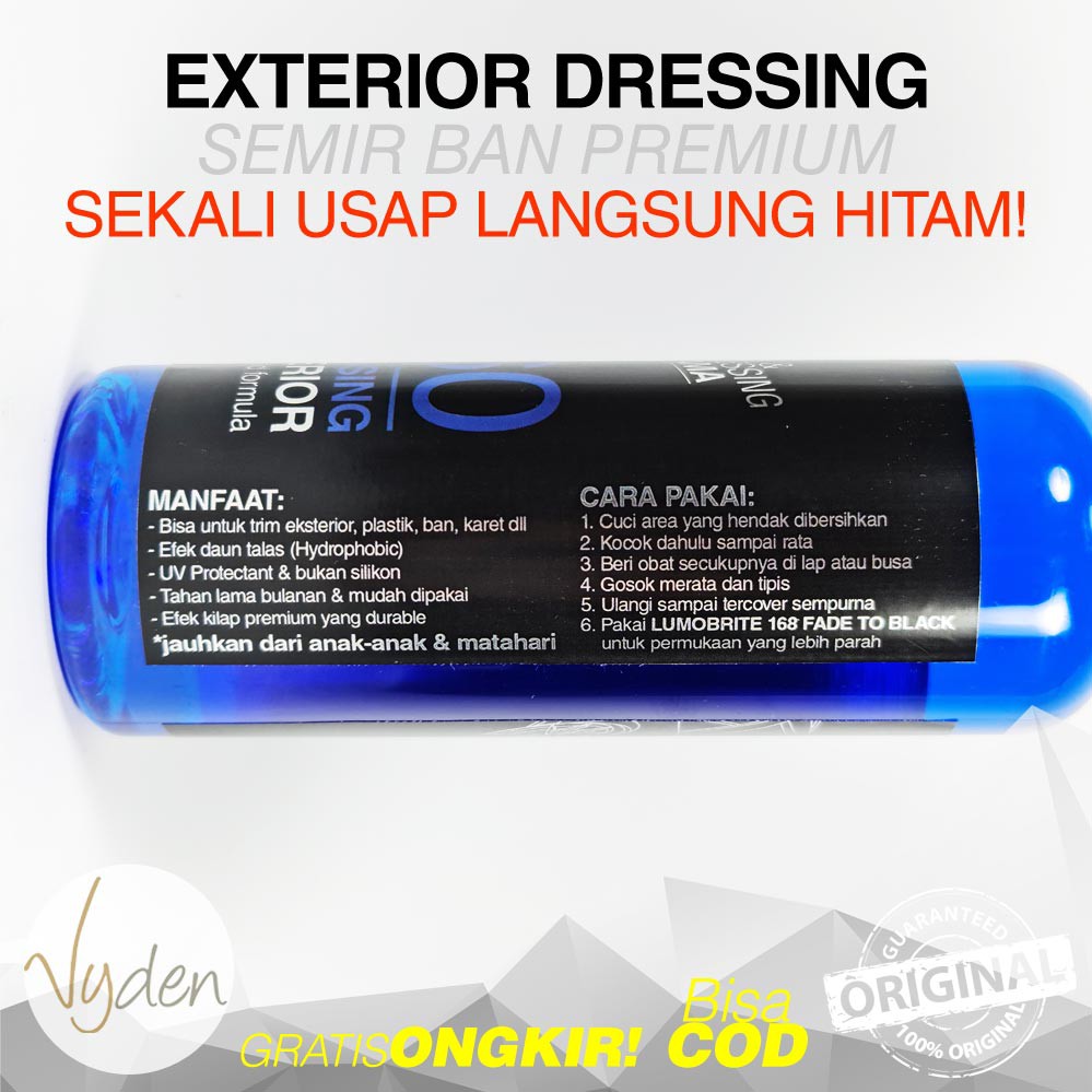 LUMOBRITE 160 ALL SEASON DRESSING Semir Ban Oilbased Trim Eksterior Interior MURAH