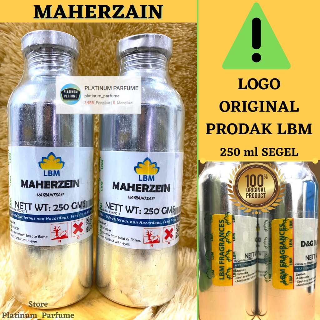 mixv0- Bibit Parfum MAHER ZAIN 250 ml ( SEGEL ) By LBM / Bibit Parfum LBM / LBM Fragrance /