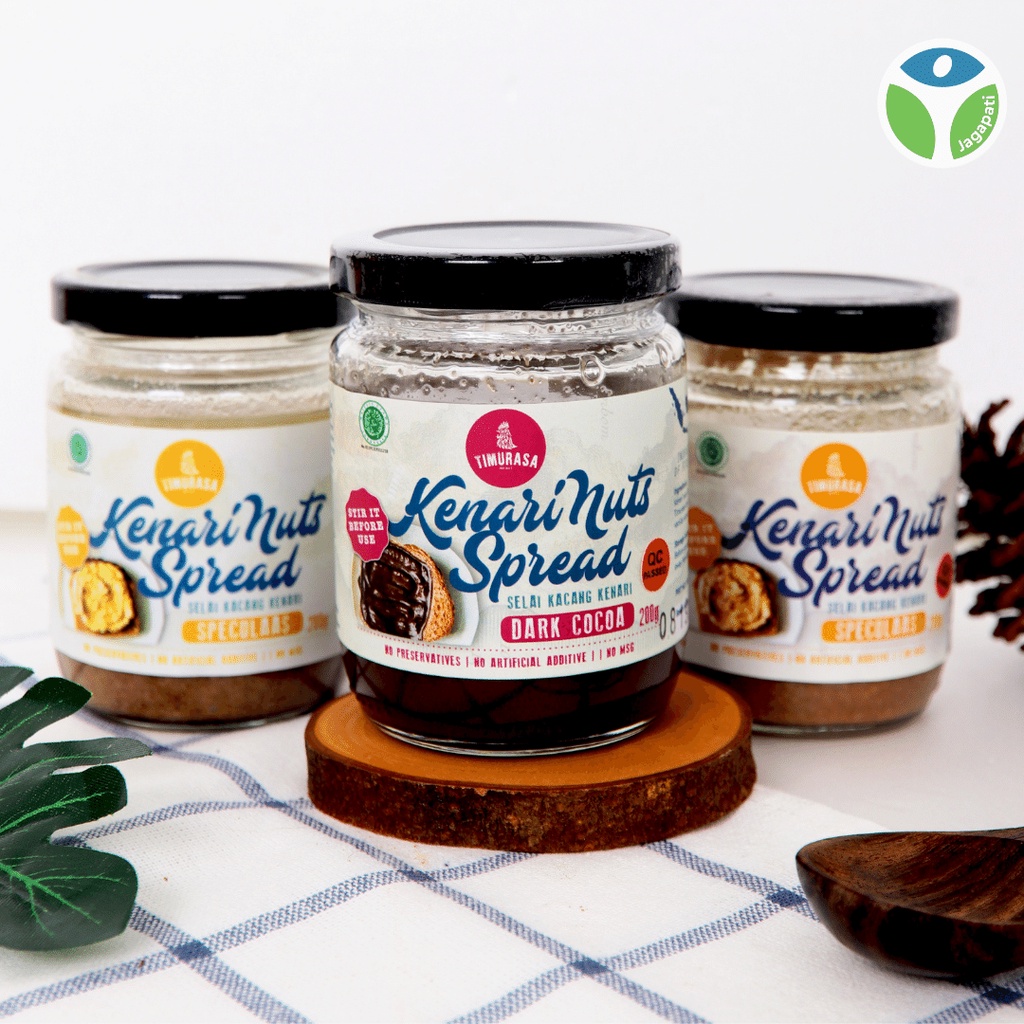 

Timurasa - Kenari Nuts Spread Dark Cocoa 200Gr - Selai Kacang