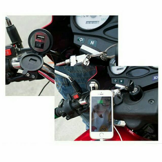 Charger motor waterproof - charger hp untuk di motor - charger motor