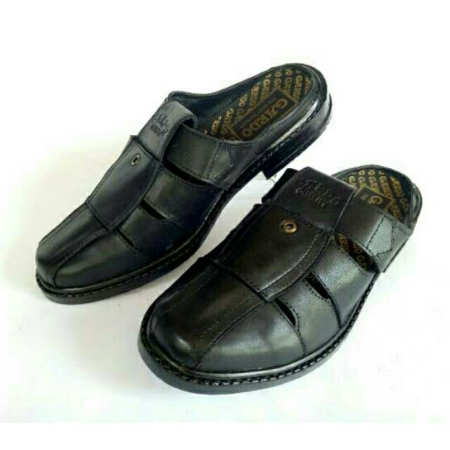 Sandal selop kulit asli grd sandal slop kulit sapi murah original sandal sepatu kulit pria cowok