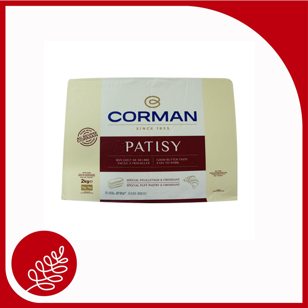 CORMAN PATISY SHEET BUTTER 2KG / MAKANAN / BUTTER / MENTEGA / KUE