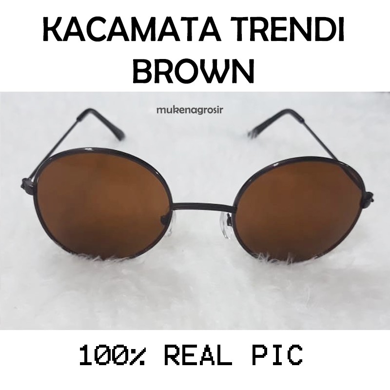 BESTSELLER!!Kacamata Keren / kacamata Gaya / Kacamata Trendy / Brown  / nastushaa