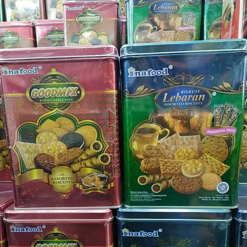 Inafood Biskuit Lebaran 700 gram Goodmix 750 gram Assorted Biscuit - tokogrocery biskuit lebaran