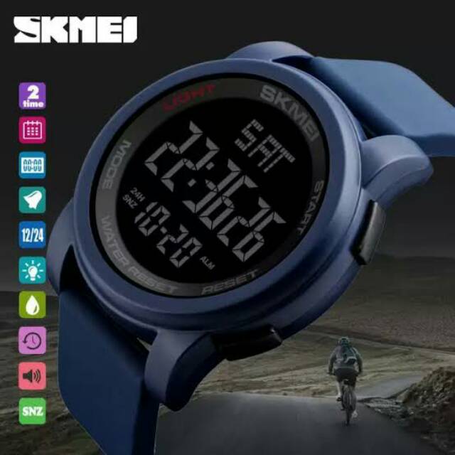 Jam SKMEI 1257 blue original WR