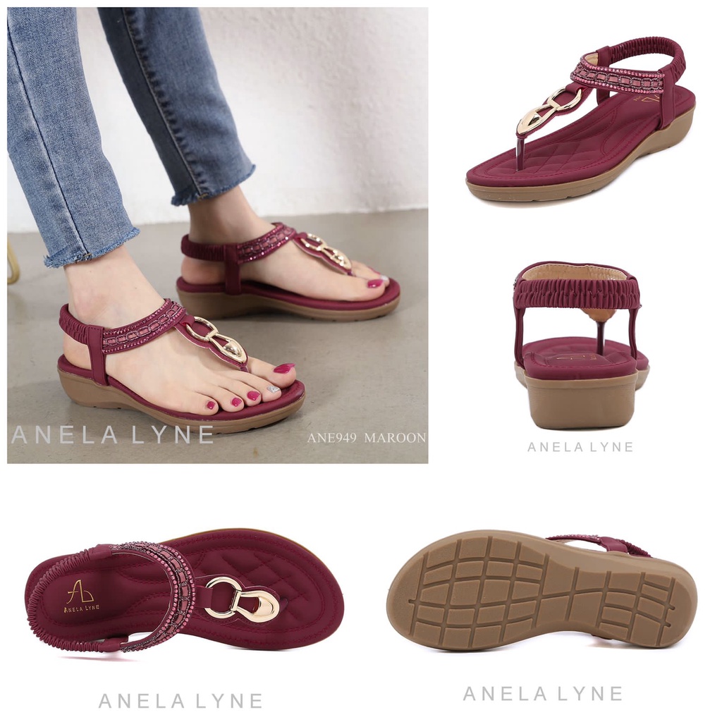 ANELA LYNE Sepatu Sandal Strappy Ankle ANE949 Original