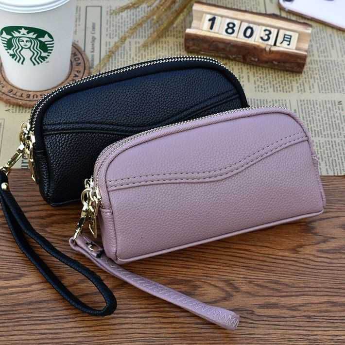 Dompet Hp Dan Uang Wanita Panjang KOREAN STYLE Anti air Pouch kosmetik Makeup Ibu-ibu cewek Papirut import terbaru 2022