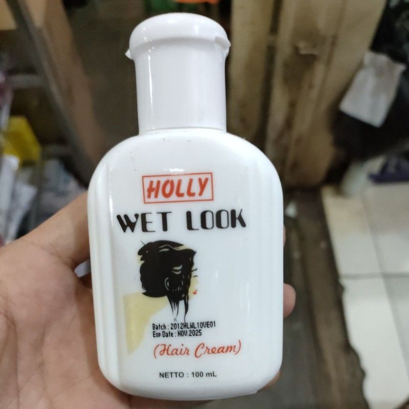 Wet Look Holly Hair 100 ml/PEMBASAH RAMBUT KERITING/VITAMIN RAMBUT KERITING/WET LOOK HOLLY/HOLLY