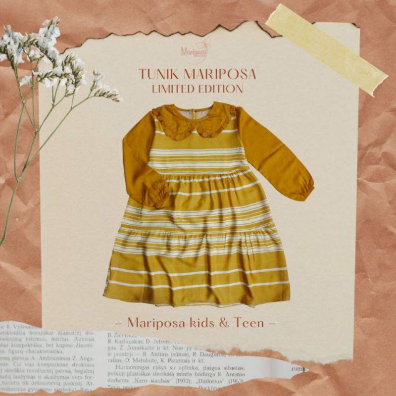 TUNIK MARIPOSA / MARIPOSA TUNIK / MARIPOSA KIDS&TEEN / MARIPOSA KIDS