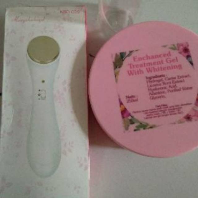 Enchanced Treatment Gel with Whitening 1paket (gel setrika wajah+setrika wajah+nacl)