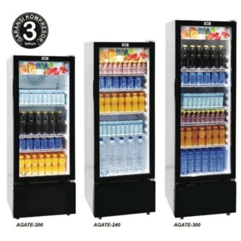 RSA AGATE-300 SHOWCASE COOLER -282 LITER