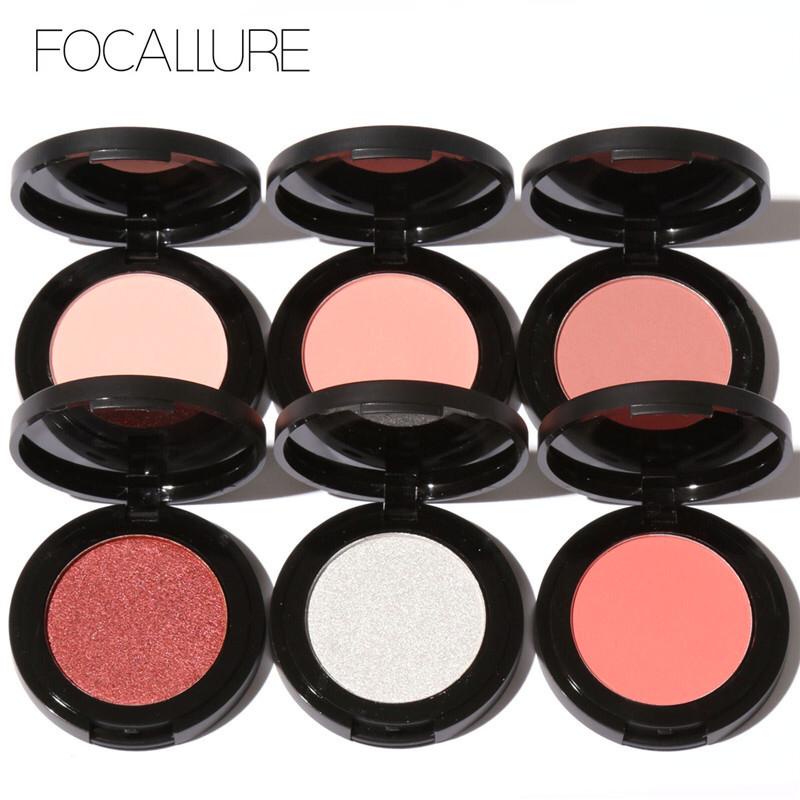 Original FOCALLURE Single Blush Highliter Natural Blushes Face Contour FA25