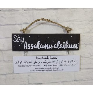 walldecor shabby hiasan dinding kayu kaligrafi vintage
