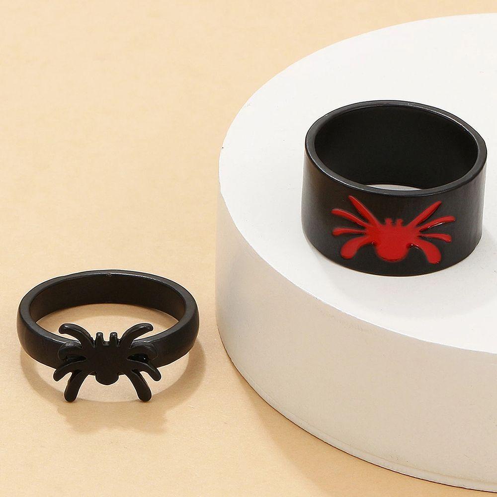 Mxbeauty Spider Cincin Pasangan Kreatif Hadiah Sederhana Hewan Fashion Pria Gaya Korea Ring