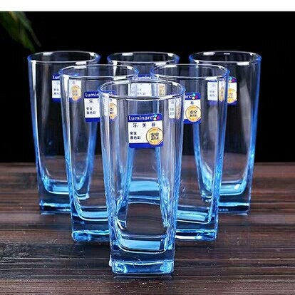 SET ISI 6 PCS LUMINARC STERLING BLUE/GELAS LUMINARC WARNA BIRU/GELAS MINUM/GELAS KACA/GELAS