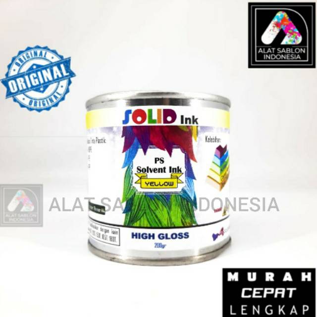 

TINTA SABLON PLASTIK 200GR LIGHT YELLOW HDPE PE PP SOLVENT BASED