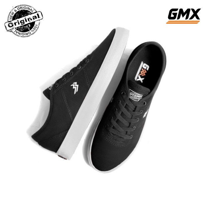 Geoffmax Official Ethan Black White Sepatu Geoff Max Hitam Putih Sneakers Edisi Ethan Low Original A