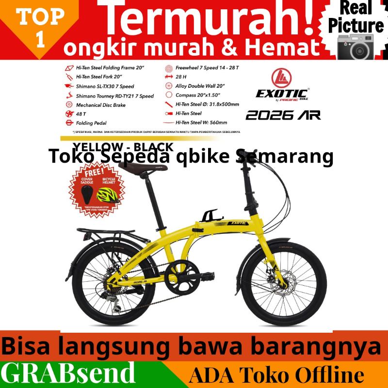 Qbike semarang Sepeda lipat exotic 2026AR Bonus helm