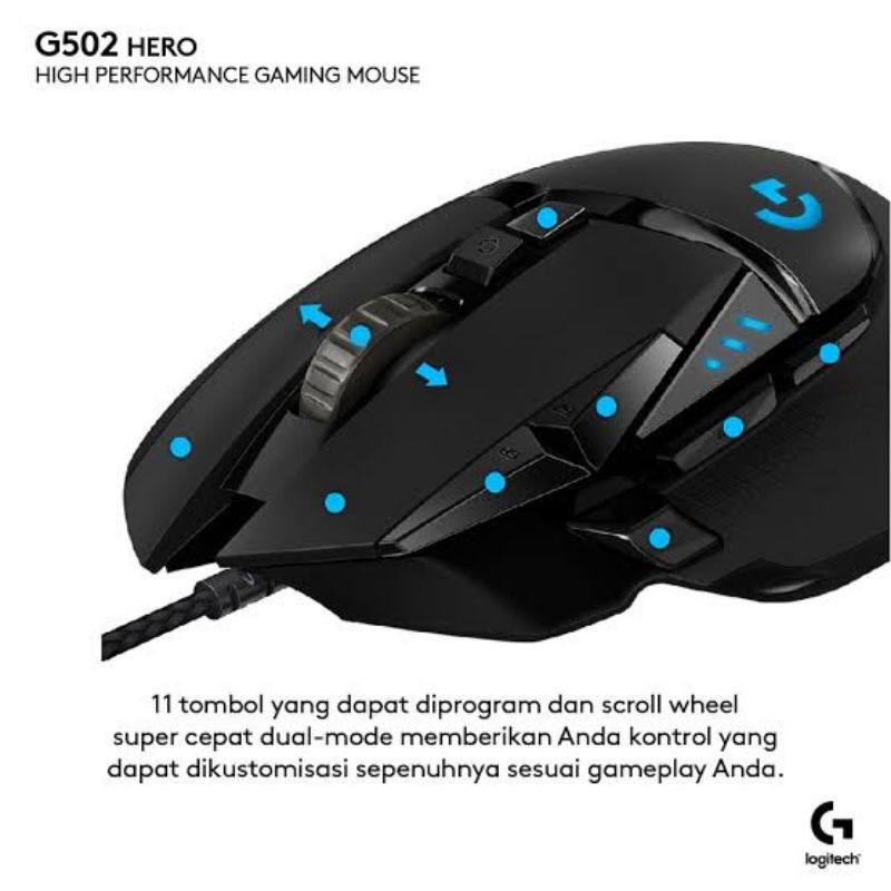 Logitech G502 HERO Gaming mouse ORIGINAL