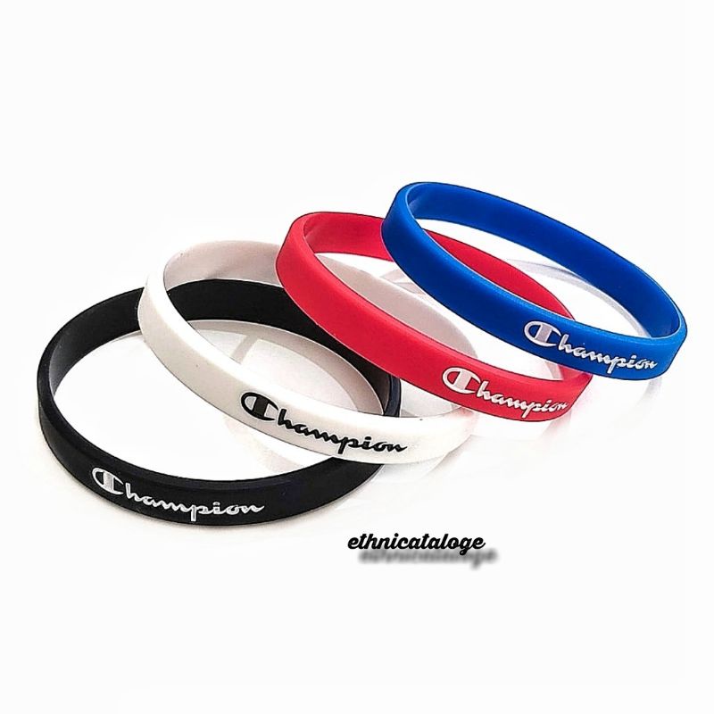 gelang sport karet champion original rubber bracelet