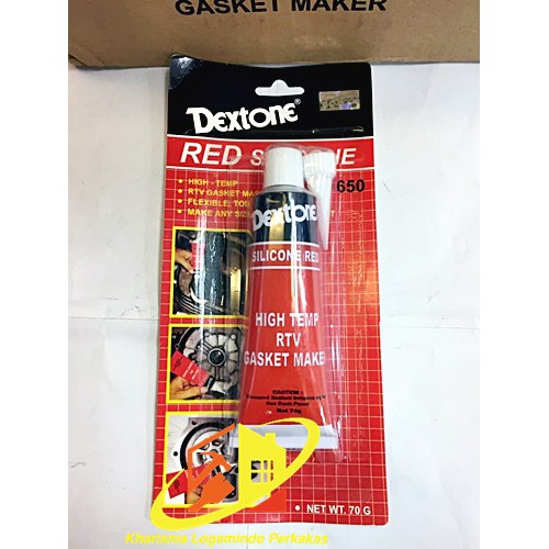 

Khrsma JKT - Dextone red silicone 70gr dextone red lem gasket merah KLP