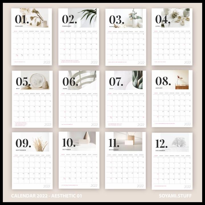 

COD KALENDER MEJA 2022 MINIMALIS 02 PREMIUM / DESK CALENDAR AESTHETIC COD