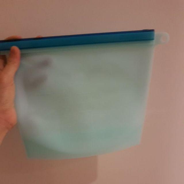 Kantong Vacuum Makanan Bahan Silicon Ziplock 1000ml