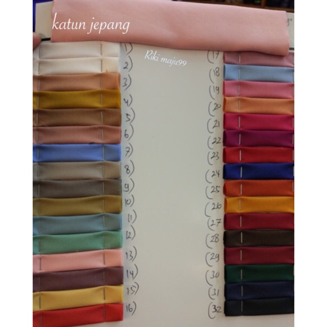 KAIN KATUN JEPANG / kain-bahan katun jepang polos