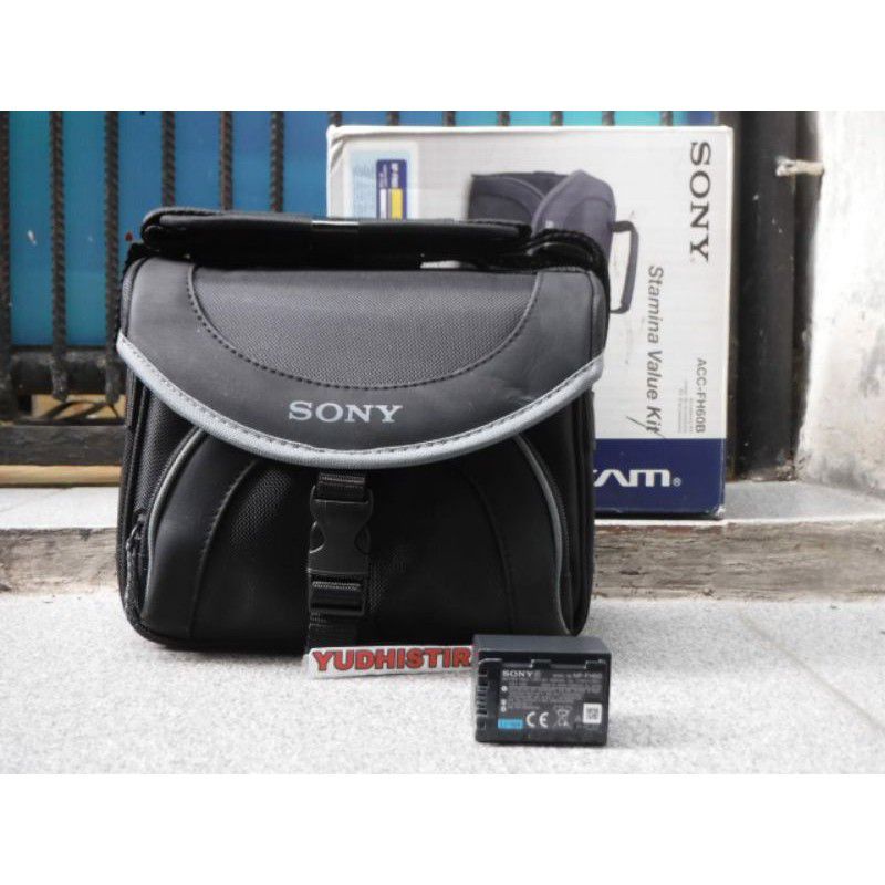 SONY Value Kit ACC-FH60B (Tas Sony LCS-20 + Batterai Sony NP-FH60) ORIGINAL