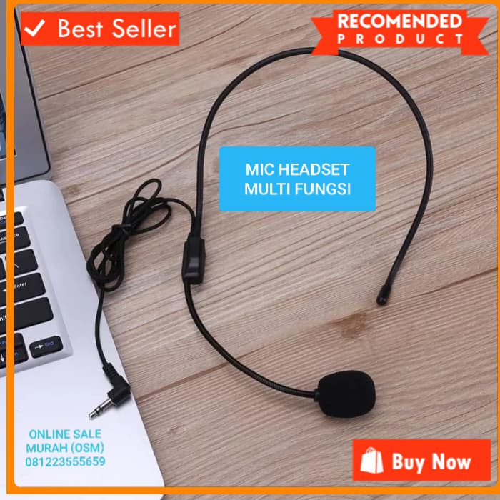 Original mic headset bando mik karaoke klip ori portable mikrophone meeting jek 3.5mm microphone pc laptop asli audio sound karaoke Ini hanya microphone condesor suara bukan include audio dengar  Disarankan menggunakan Spliter adapter audio  Jack 3.5mm 1