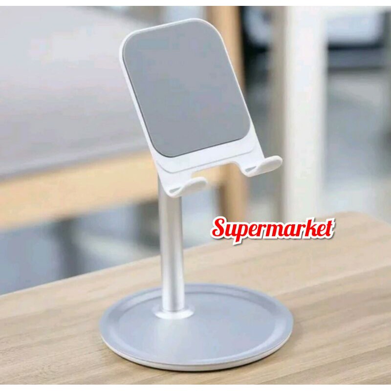 Holder Meja Stand Holder Hp Aluminium Dudukan Folding Dekstop