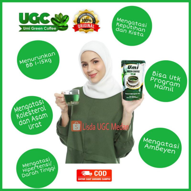 [Bisa COD] Umi Green Coffee/Kopi Diet Pelangsing Herbal alami