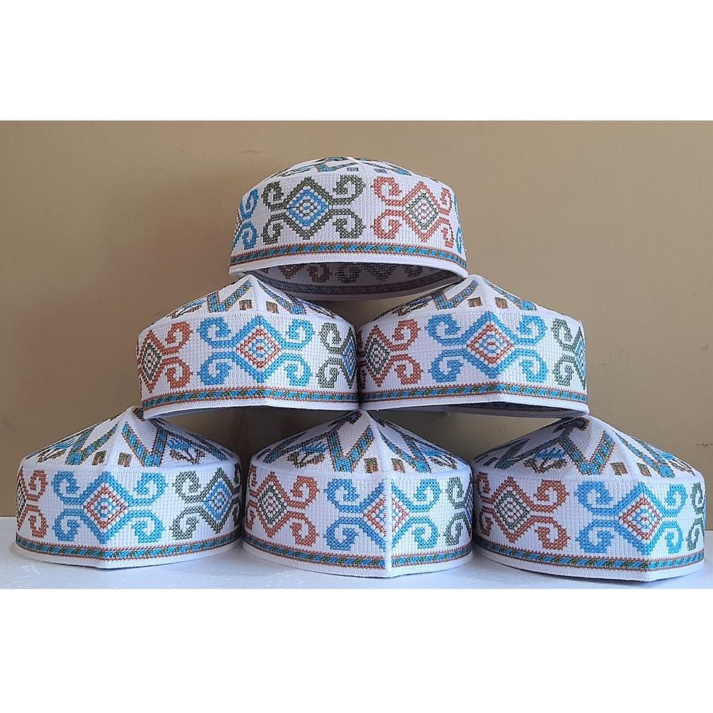 ➢Grosir➢ G8JLA PECI KOPIAH PAKISTAN FULL BORDIR AGMATEX 86 ➢Best Produk