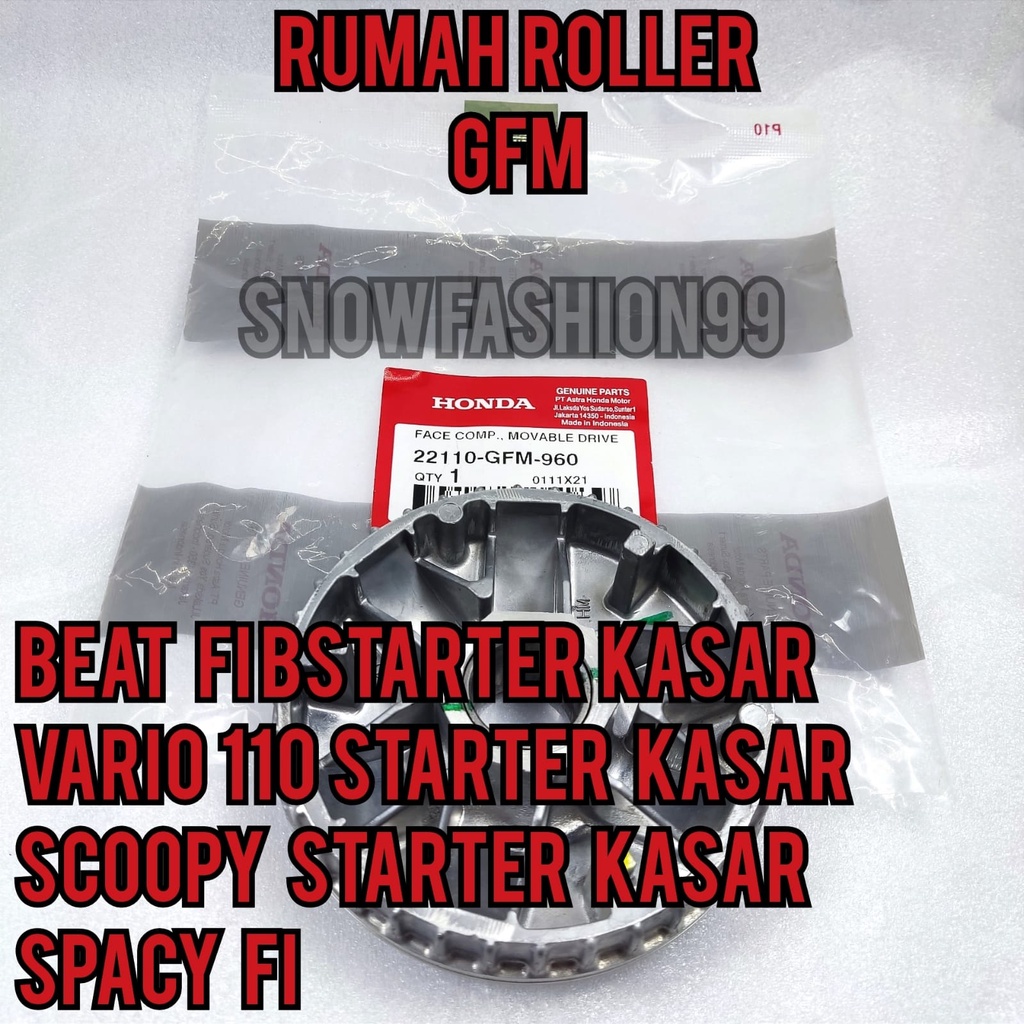 RUMAH ROLLER GFM HONDA BEAT FI ,VARIO 110,SCOOPY,SPACY FI ASLI ORIGINAL AHM