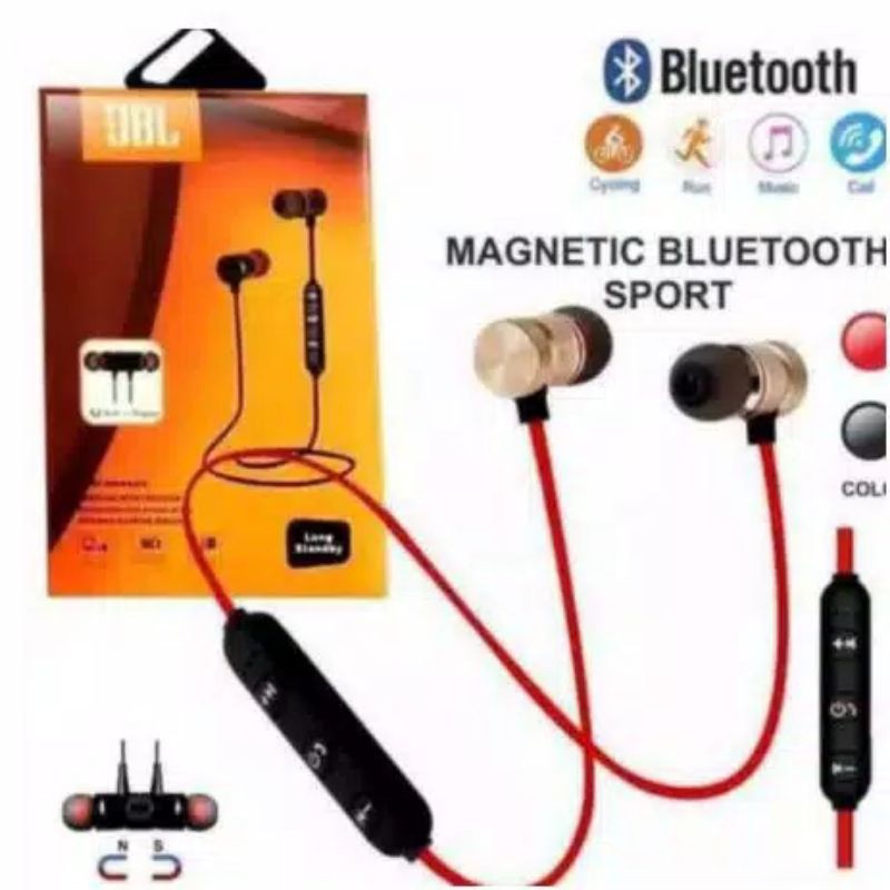 JBK - HF JBL bluetooth seperBASS/ TERMURAH/ Earphone magnet