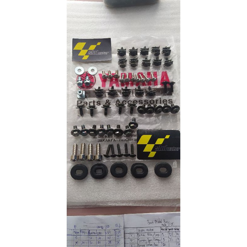 baut body yamaha /baut lengkap body yamaha
