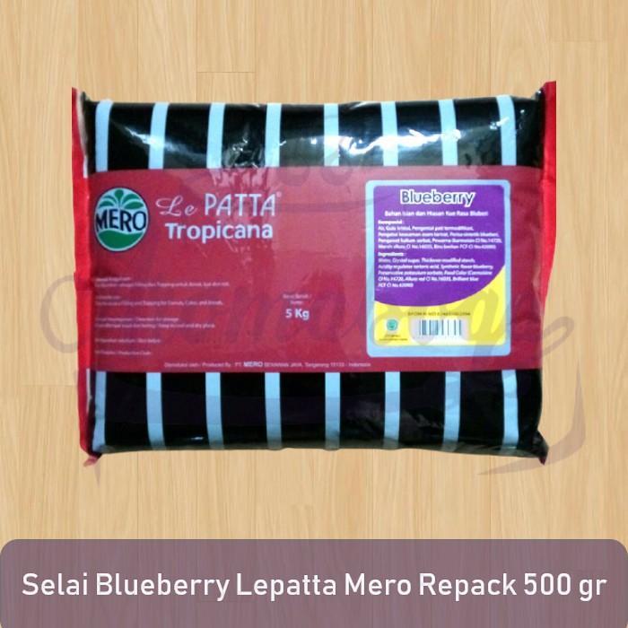 Selai blueberry Lepatta Mero repack 500gr
