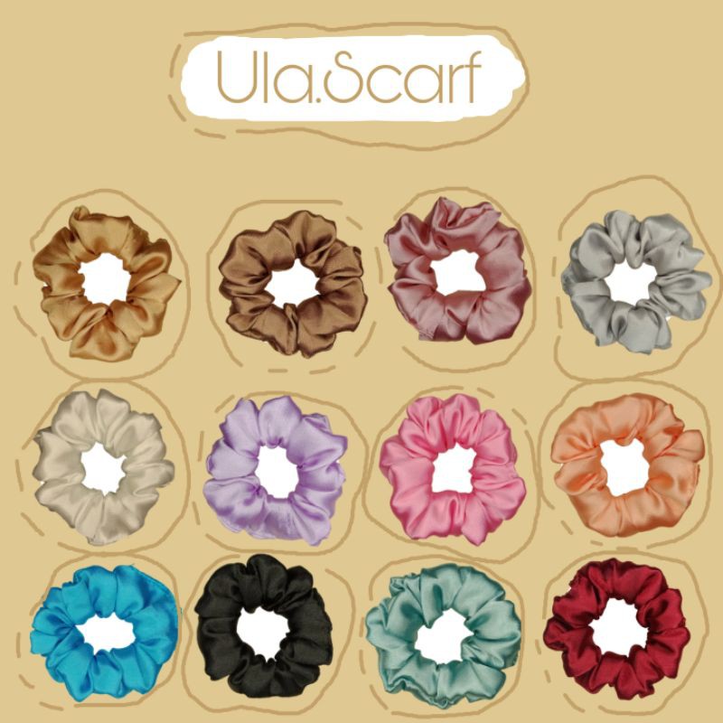 Scrunchies satin premium (FREE GIFT STIKER)- MINI-MEDIUM