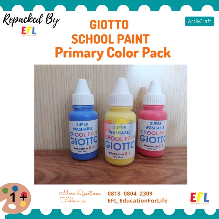 

Limited Montessori School Paint Giotto Repacked By Efl 30Ml ( Pimary Color Pac Bagus