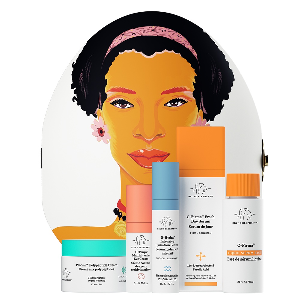 (LIMITED EDITION) Drunk Elephant Face Value AM Morning Skin Brightening Skincare Kit