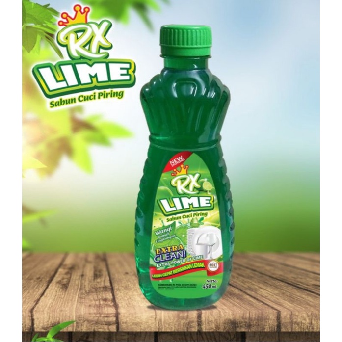 Rx Lime Botol / Sabun Cuci Piring 450ml